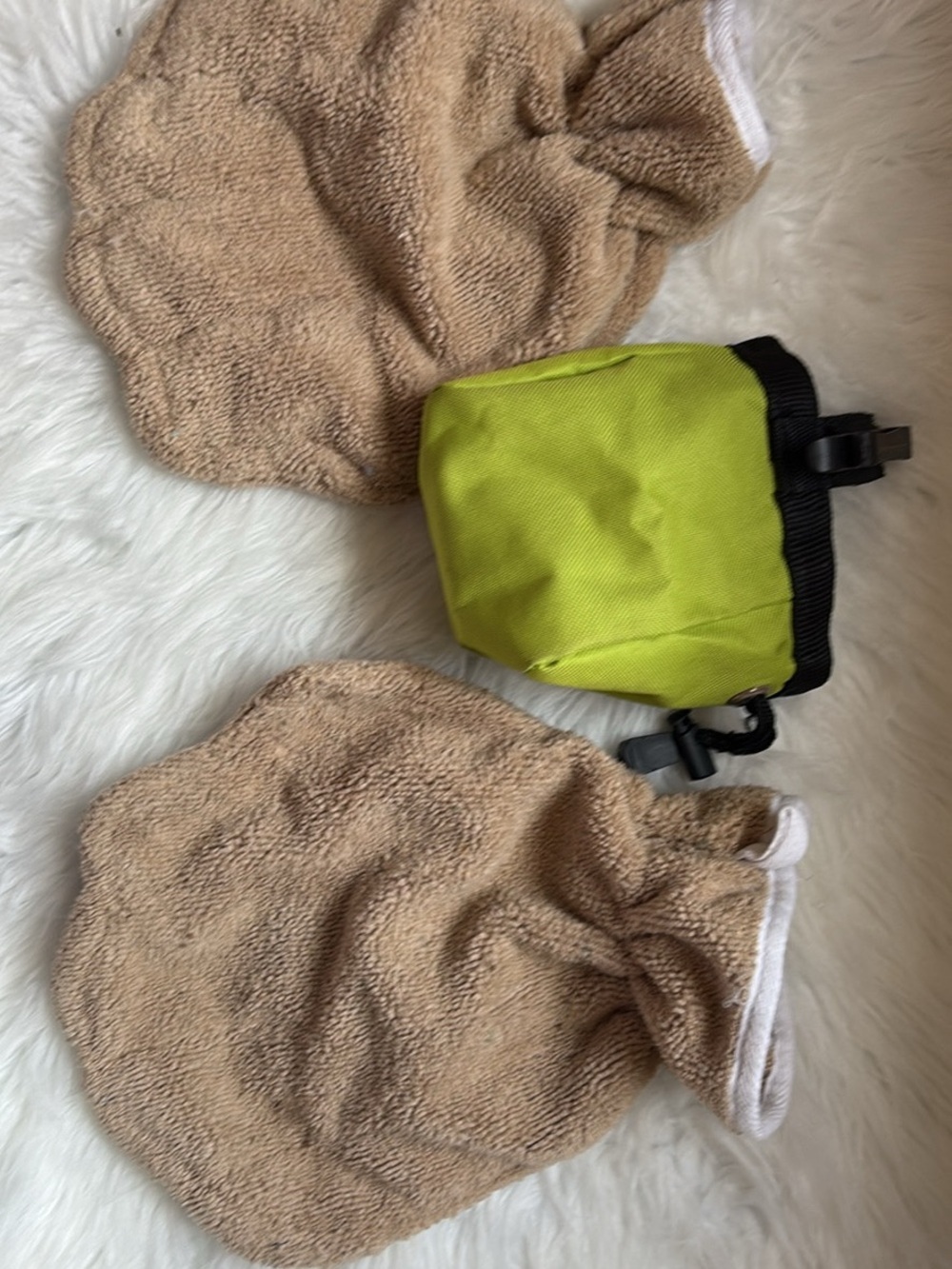 Pet Grooming Mitts and Treat Pouch